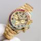 Swiss Replica Rolex Rainbow Daytona Yellow Gold Watch Diamond Dial 40MM (2)_th.jpg